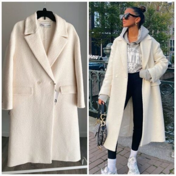 ZARA TEXTURED COAT - Picture 6 of 6